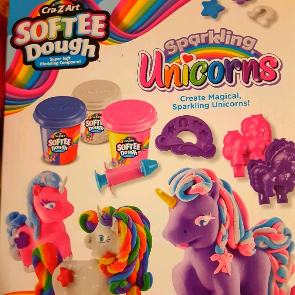 Kids unicorn playdough set
